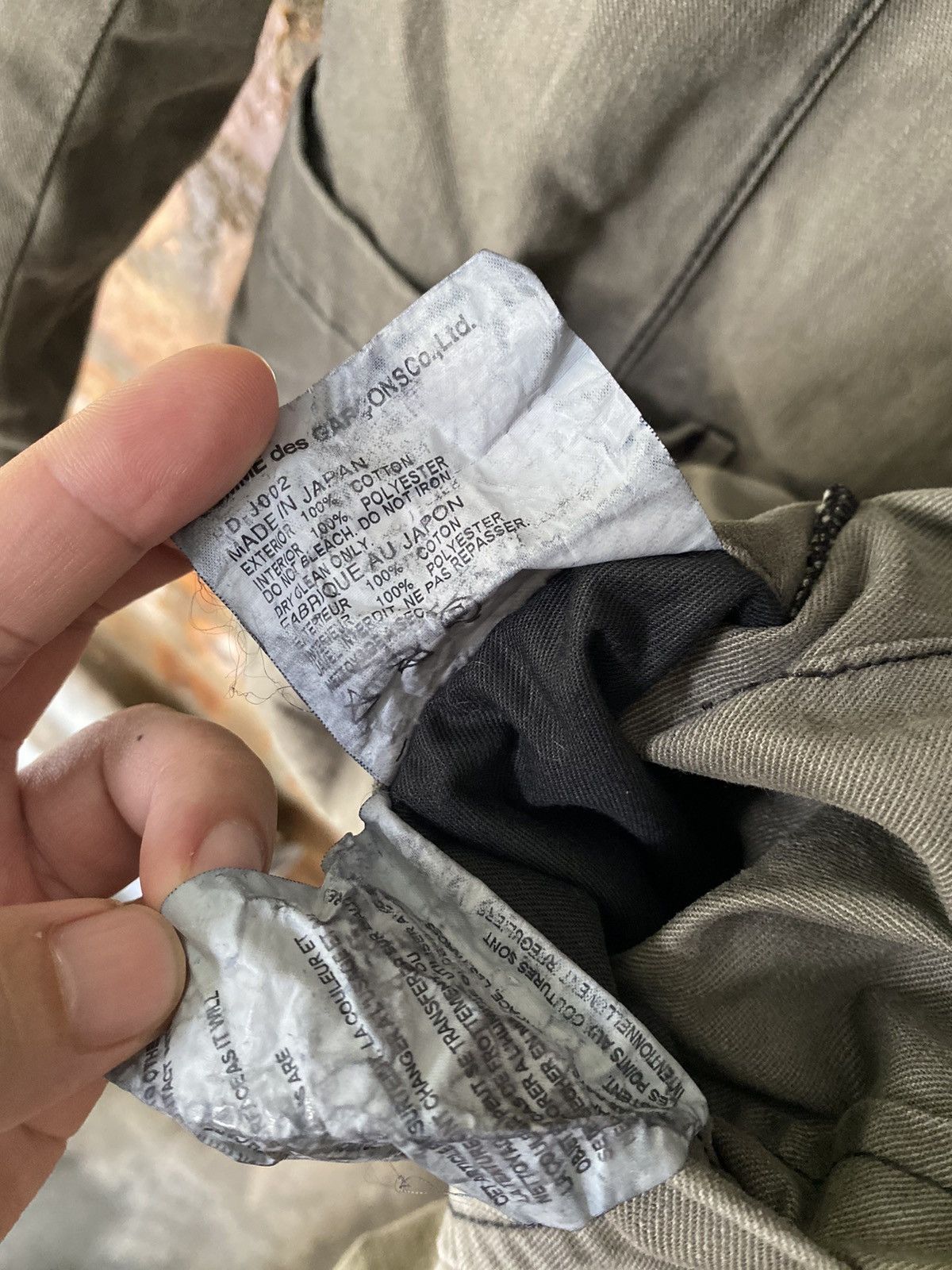 Comme des Garcons Homme 2009 Reversible Hybrid Large Flap modular pocket bomber Size US S / EU 44-46 / 1 - 20 Thumbnail