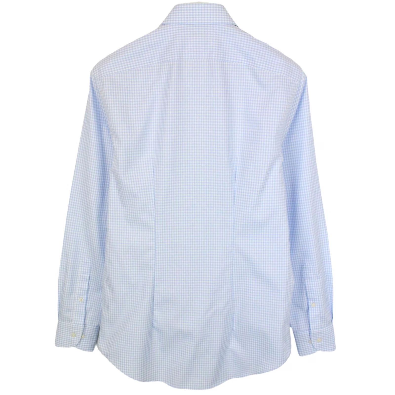 Suitsupply Suitsupply Traveller Slim Fit Formal Shirt Check Cutaway Men 39 / 15 1/2 Blue Shirt Size 40R - 2 Thumbnail