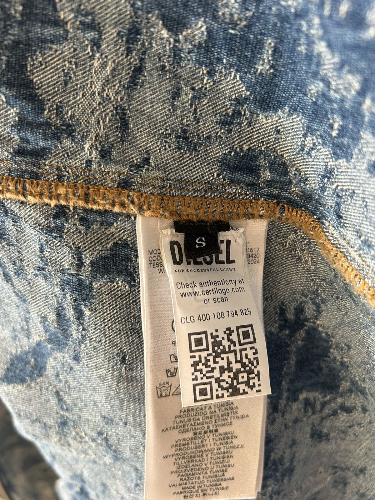 Diesel Diesel D-Krap-FSF Denim Jacket Size US L / EU 52-54 / 3 - 9 Thumbnail