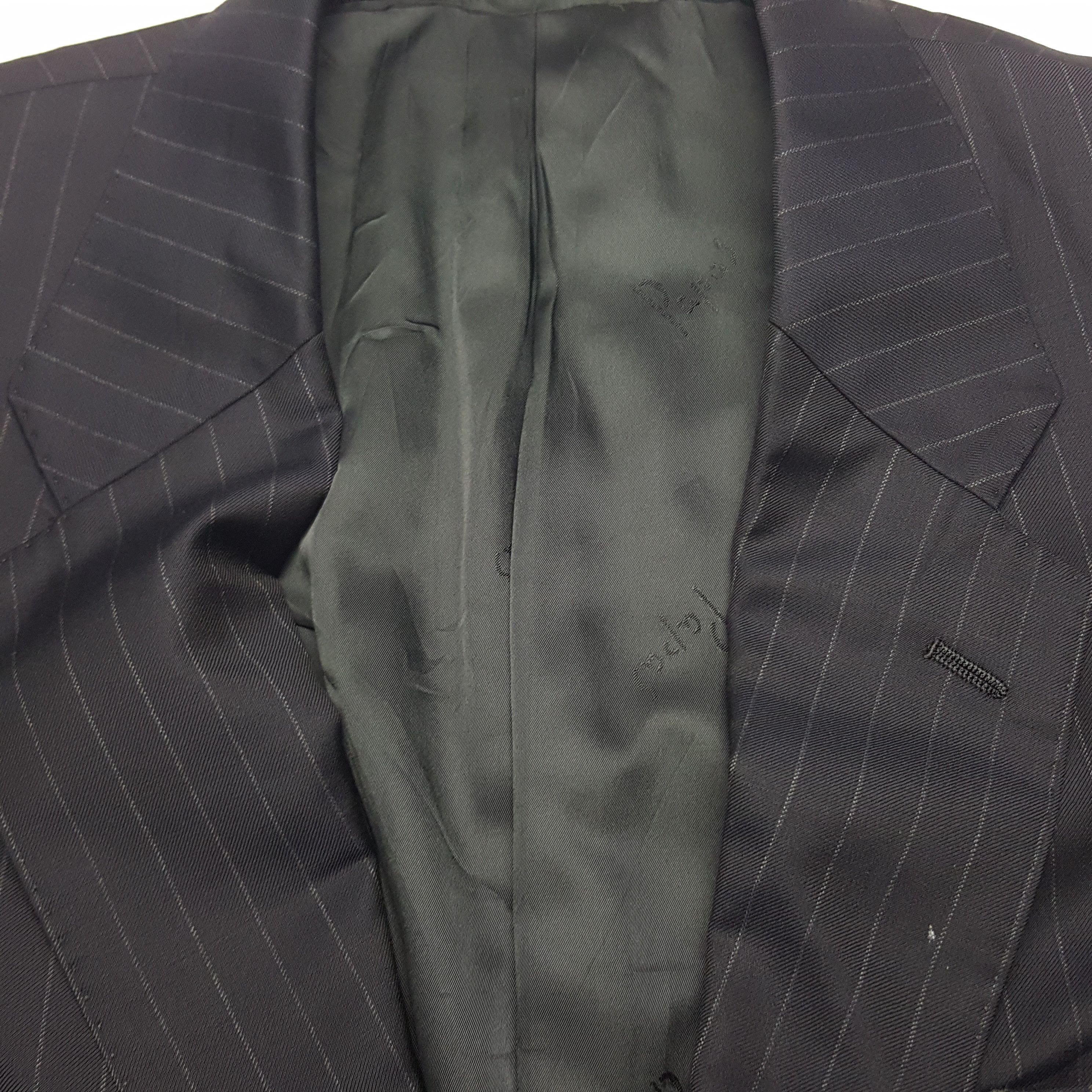 Japanese Brand × Loro Piana × Vintage Vintage Papas Loro Piana Striped Blazer Coat Jacket Size 46S - 7 Thumbnail