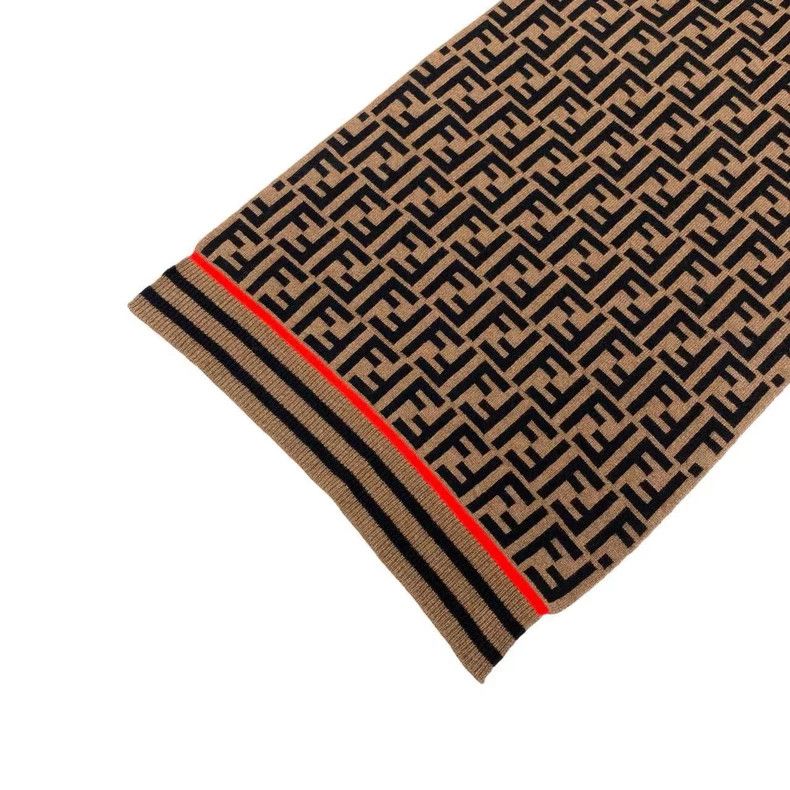 Fendi Fendi Old-fashioned cashmere scarf Size ONE SIZE - 4 Thumbnail