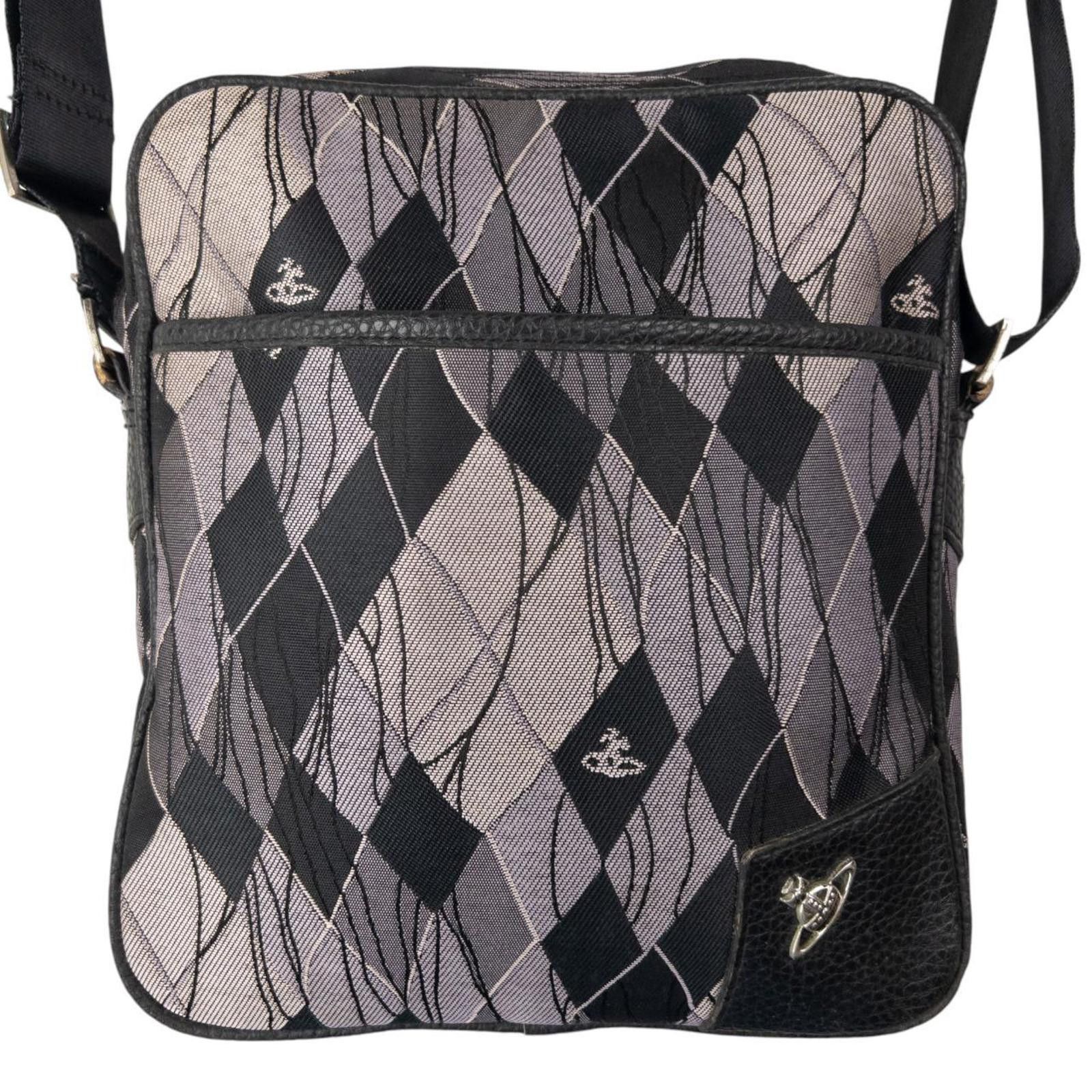 Vintage Vivienne Westwood Argyle Crossbody Bag in Purple, Women's