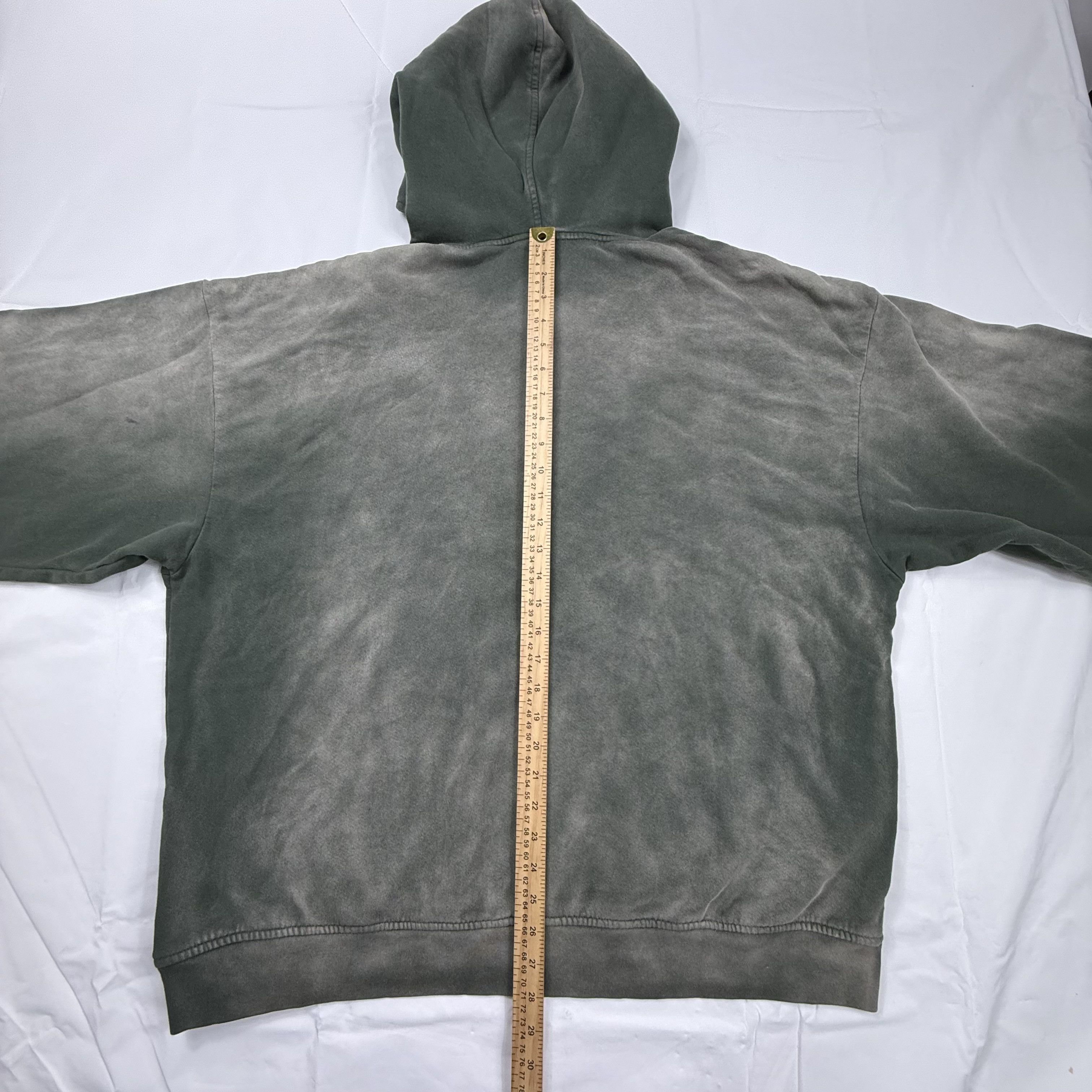 Thirteen Studios Thirteen Studios Sun Faded Hoodie Green Grey Boxy Fit Size US XXL / EU 58 / 5 - 7 Thumbnail