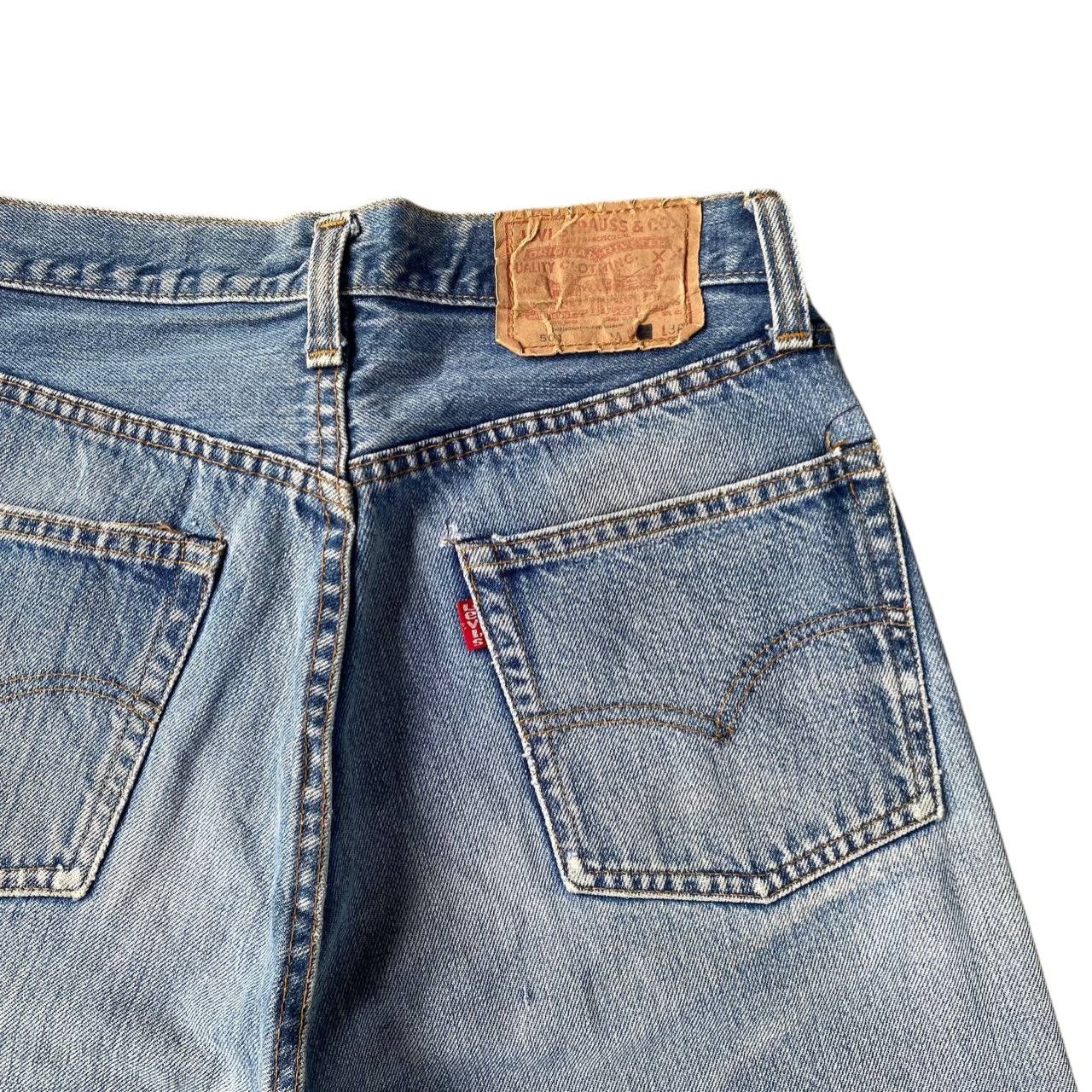 Levi's Vintage Clothing Rare 1970s Levi’s 501 Redline Selvedge FRAYED Hem Button 6 Size US 28 / EU 44 - 22 Thumbnail
