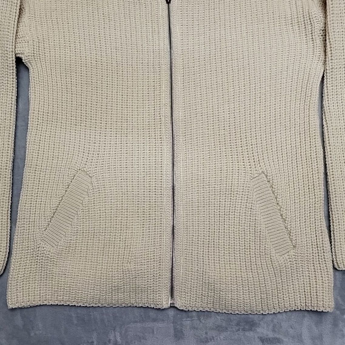 Pendleton VTG Pendleton Sweater Cardigan Men M Cream 100% Virgin Wool Zip Made in USA Wool Neck Collared Knit All Seasons USA Vintage Mens Size US M / EU 48-50 / 2 - 2 Thumbnail