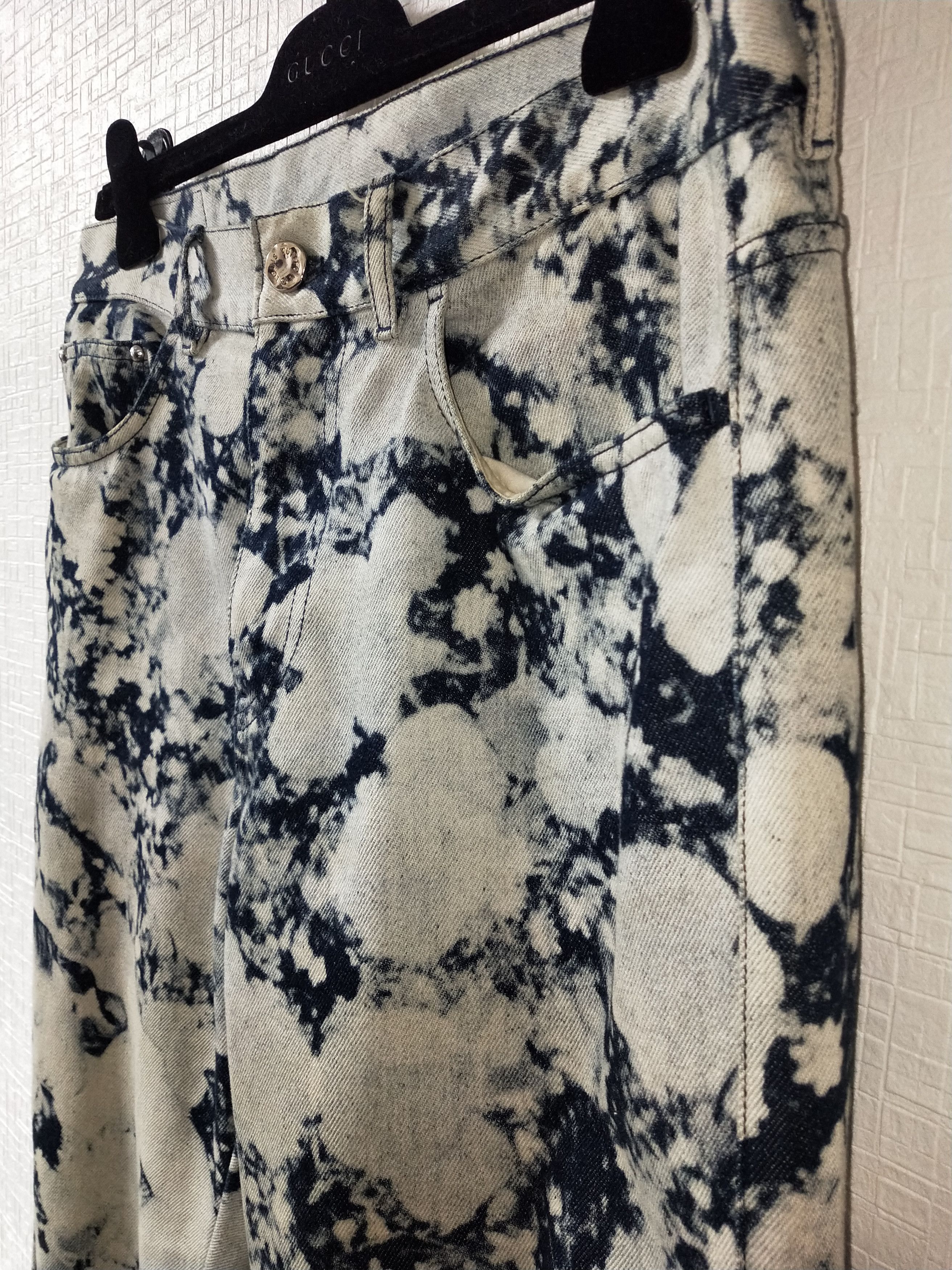 Louis Vuitton Dorothy 'Poppies' Flared Denim Jeans Size US 32 / EU 48 - 3 Thumbnail