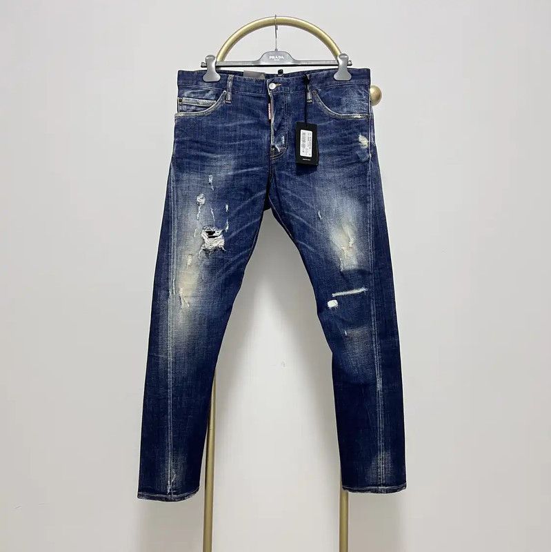 Dsquared2 DSQUARED2 Men's Casual Pants in Denim Blue 0089 Size US 34 / EU 50 - 1 Thumbnail