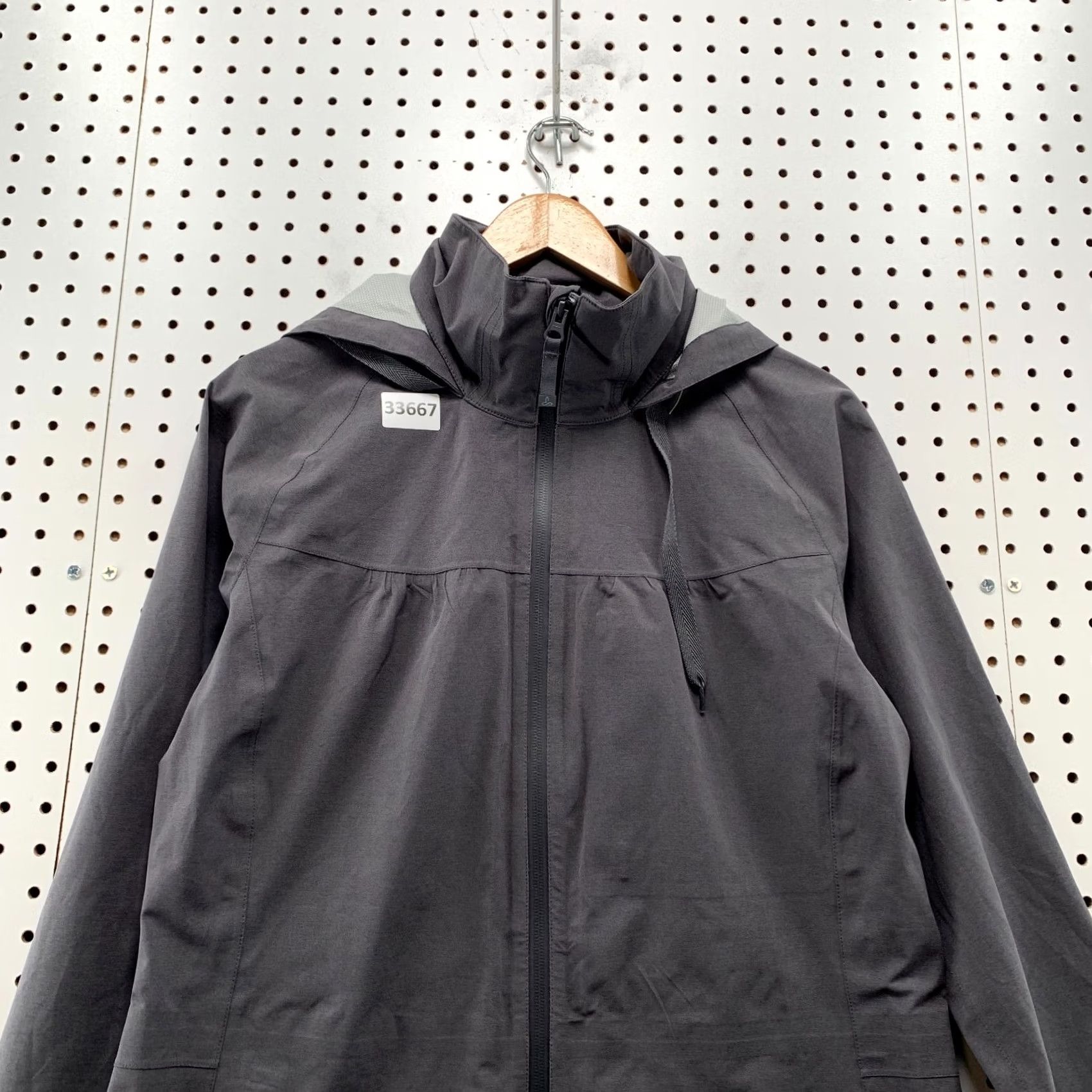Prana Prana Hooded Windbreaker Coat Womens Large Gray Belted Packable 19.5x29.5 Size L / US 10 / IT 46 - 6 Thumbnail