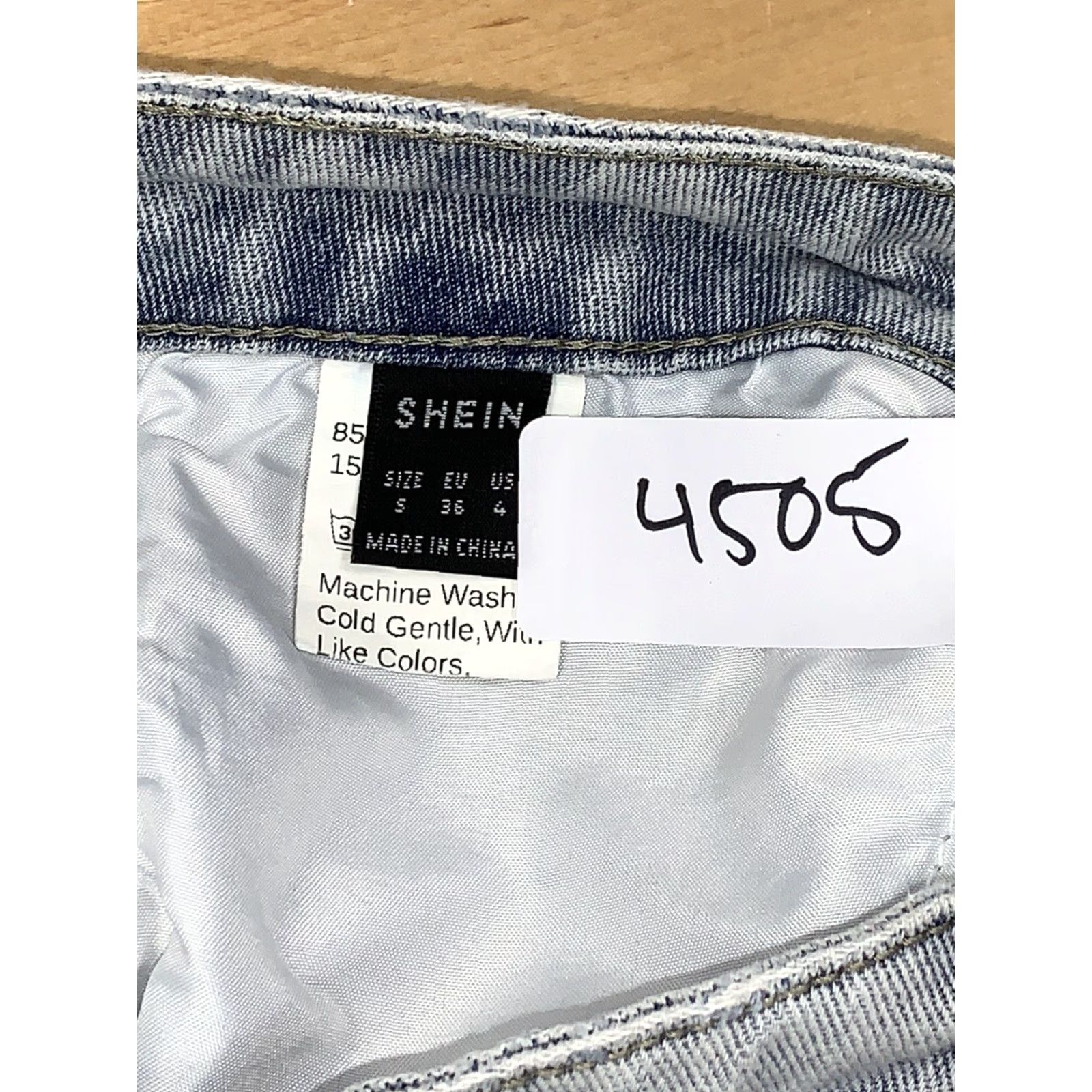 Shein Shein Mom Jeans Hi Rise Denim Cargo Jean Pants Size 4 Blue Size 27" / US 4 / IT 40 - 5 Thumbnail