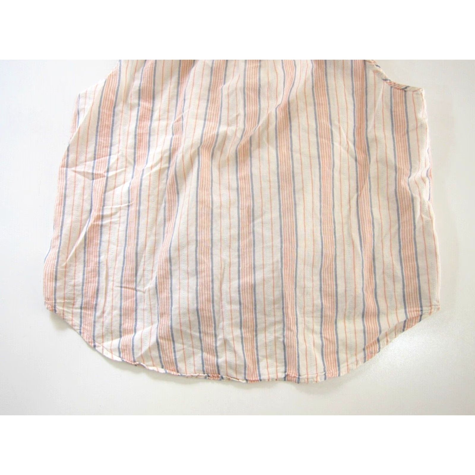 Lucky Brand Lucky Brand Sleeveless Blouse 100% Cotton Pink Blue Stripe Tunic L Women Shirt Size L / US 10 / IT 46 - 5 Thumbnail