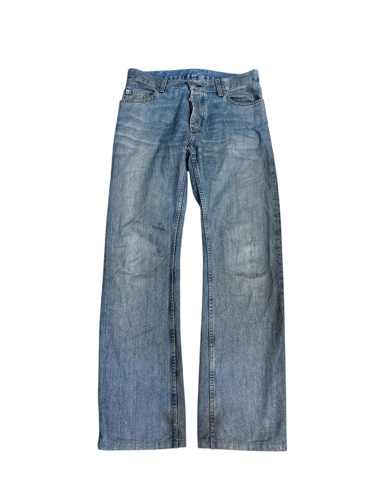 Distressed Vintage Helmut Lang Flare Bootcut Jeans Goa Lgb