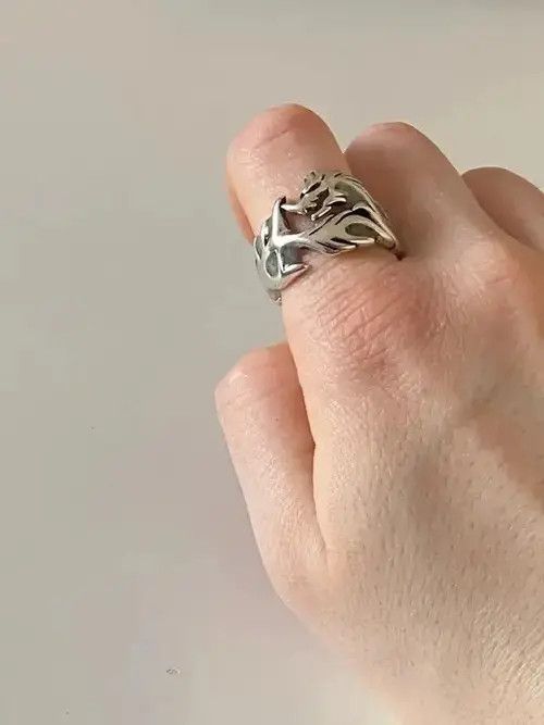 Other Adjustable Blue Luminous Dragon Ring Size ONE SIZE - 3 Thumbnail