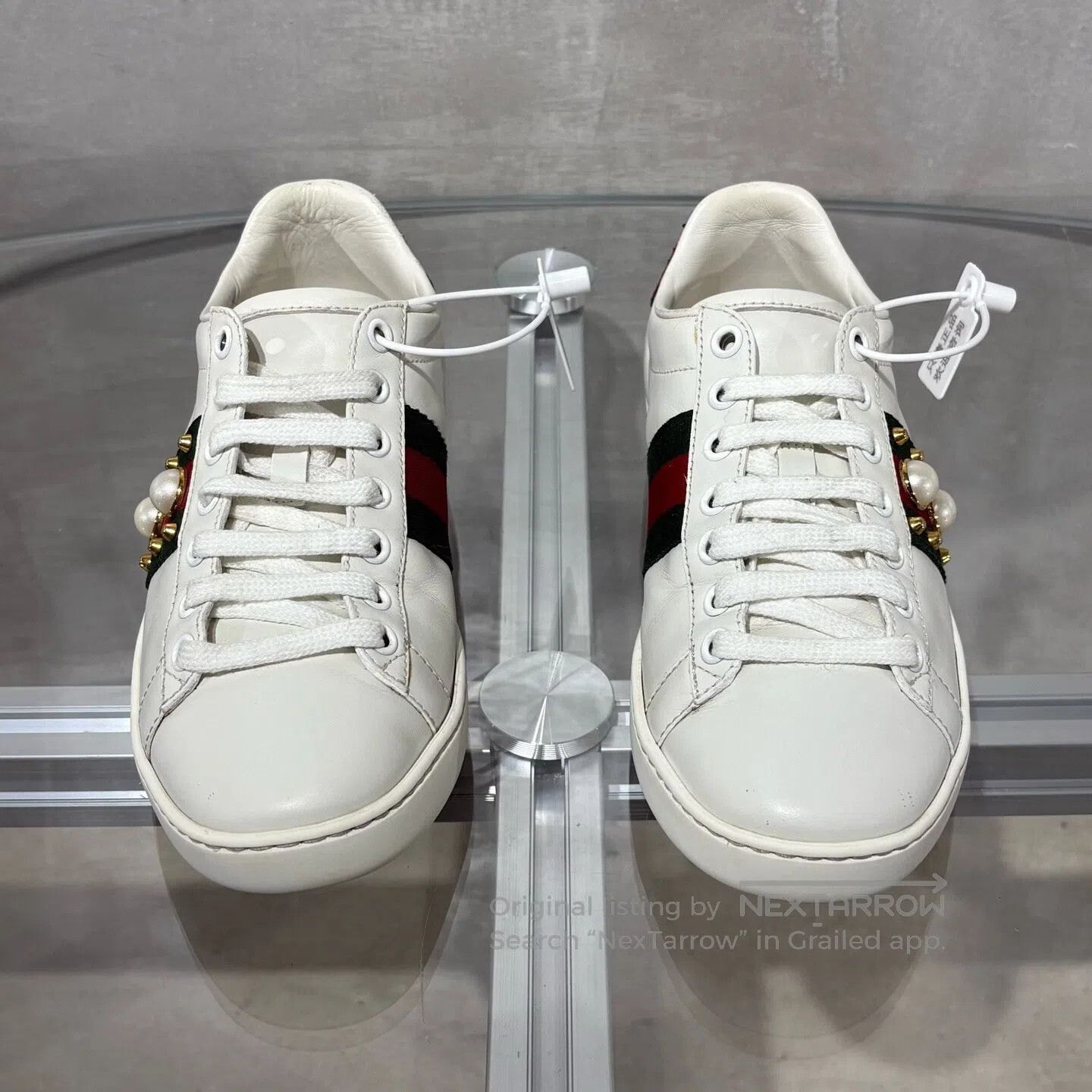 Gucci Guicci White shoes, white Size US 4.5 / IT 34.5 - 2 Thumbnail