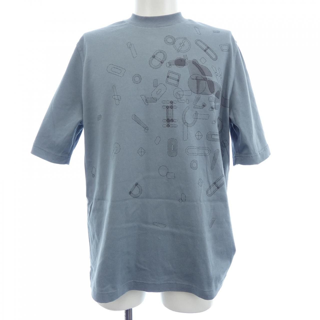 Hermes Hermes Hermes Cotton T Shirt Textile T-Shirts DUTY FREE for USA Size ONE SIZE - 1 Thumbnail