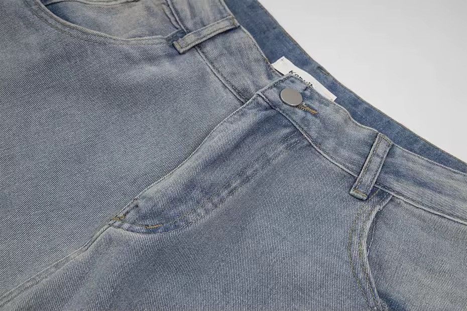 Other Washed Rhinestone River Denim Vintage Ripped Hole Shorts Y2k Size US 30 / EU 46 - 4 Thumbnail