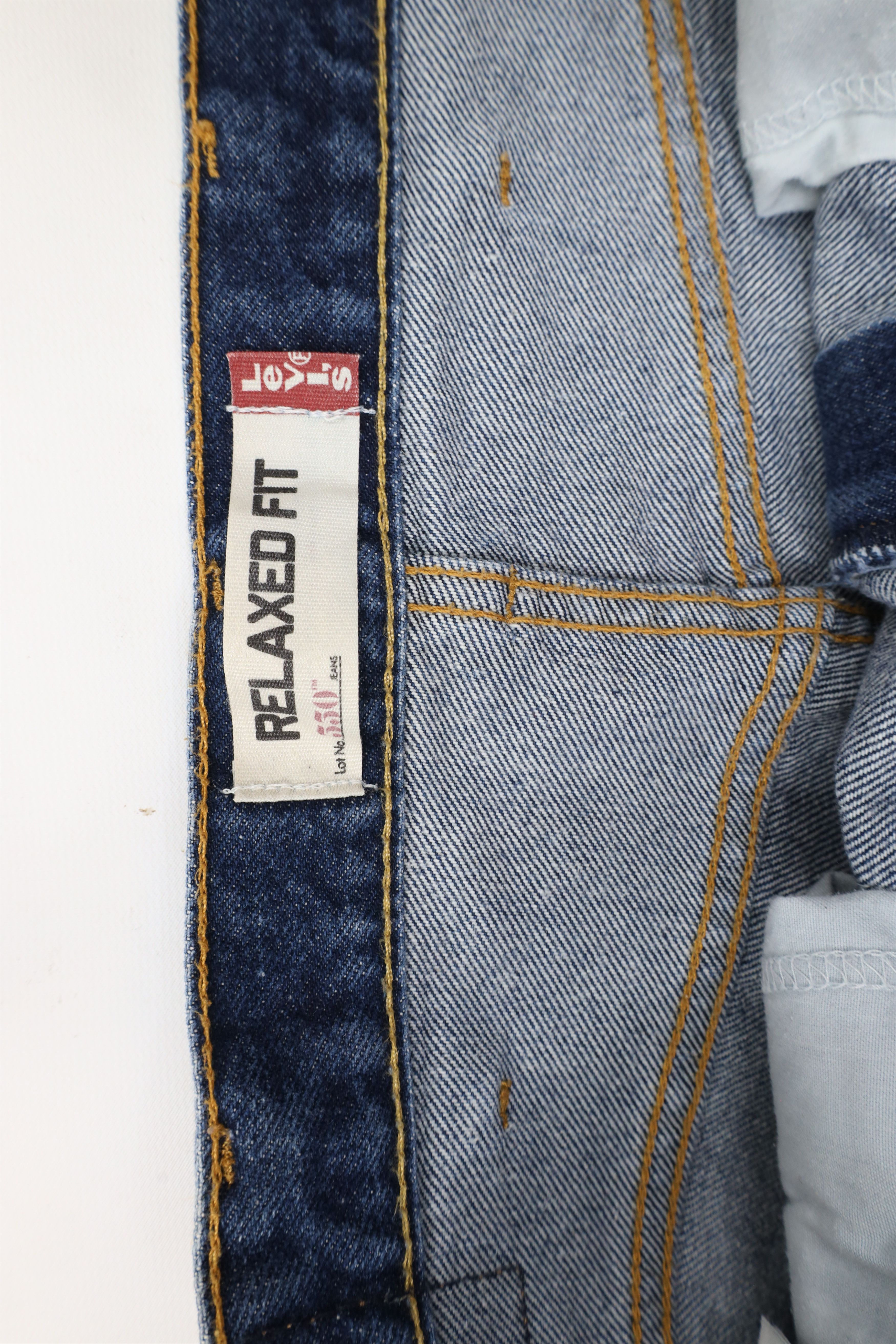Levi's × Vintage Vintage Y2K Levis 550 Baggy Fit Denim Jeans Blue Cotton Size US 38 / EU 54 - 7 Thumbnail