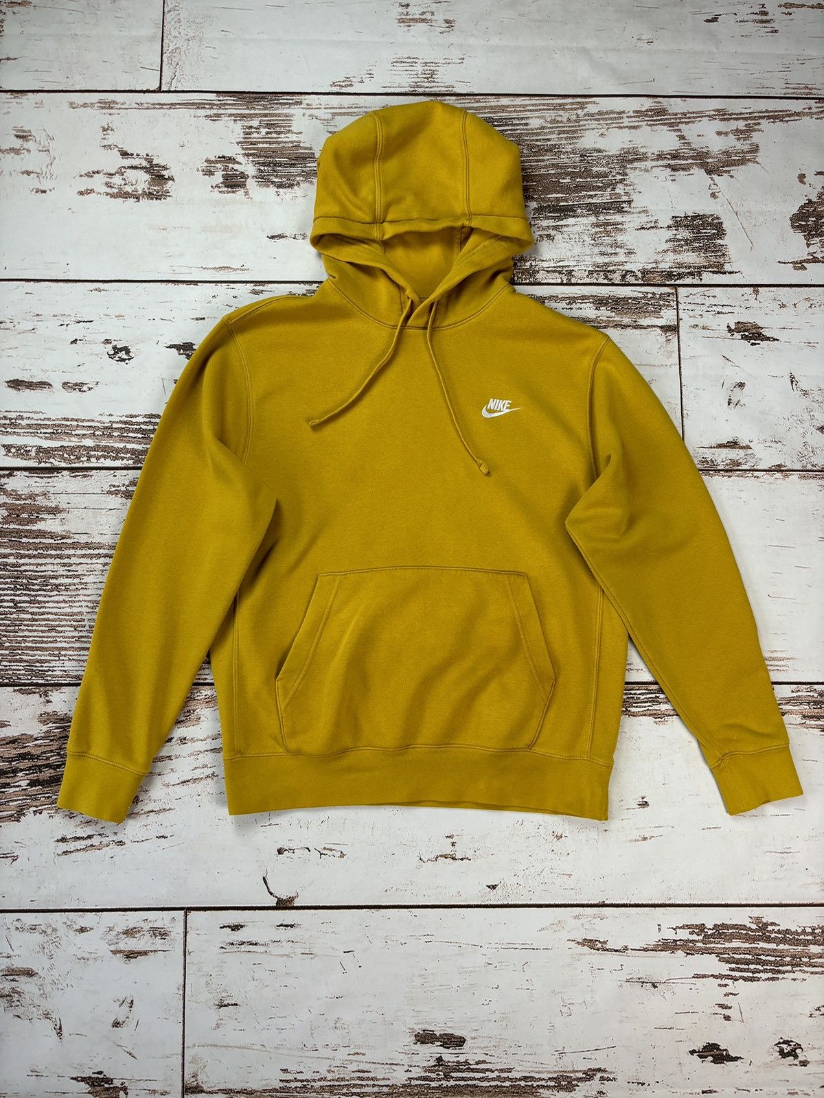 Nike Nike Yellow Hoodie Sweatshirt Size US M / EU 48-50 / 2 - 1 Thumbnail