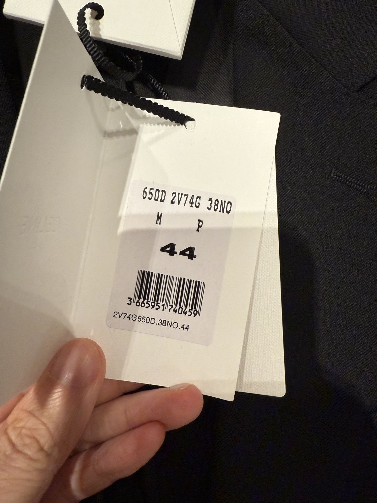 Celine × Hedi Slimane Black Boxy Blazer Jacket in Wool Gabardine Sz 44 Size 44R - 6 Thumbnail