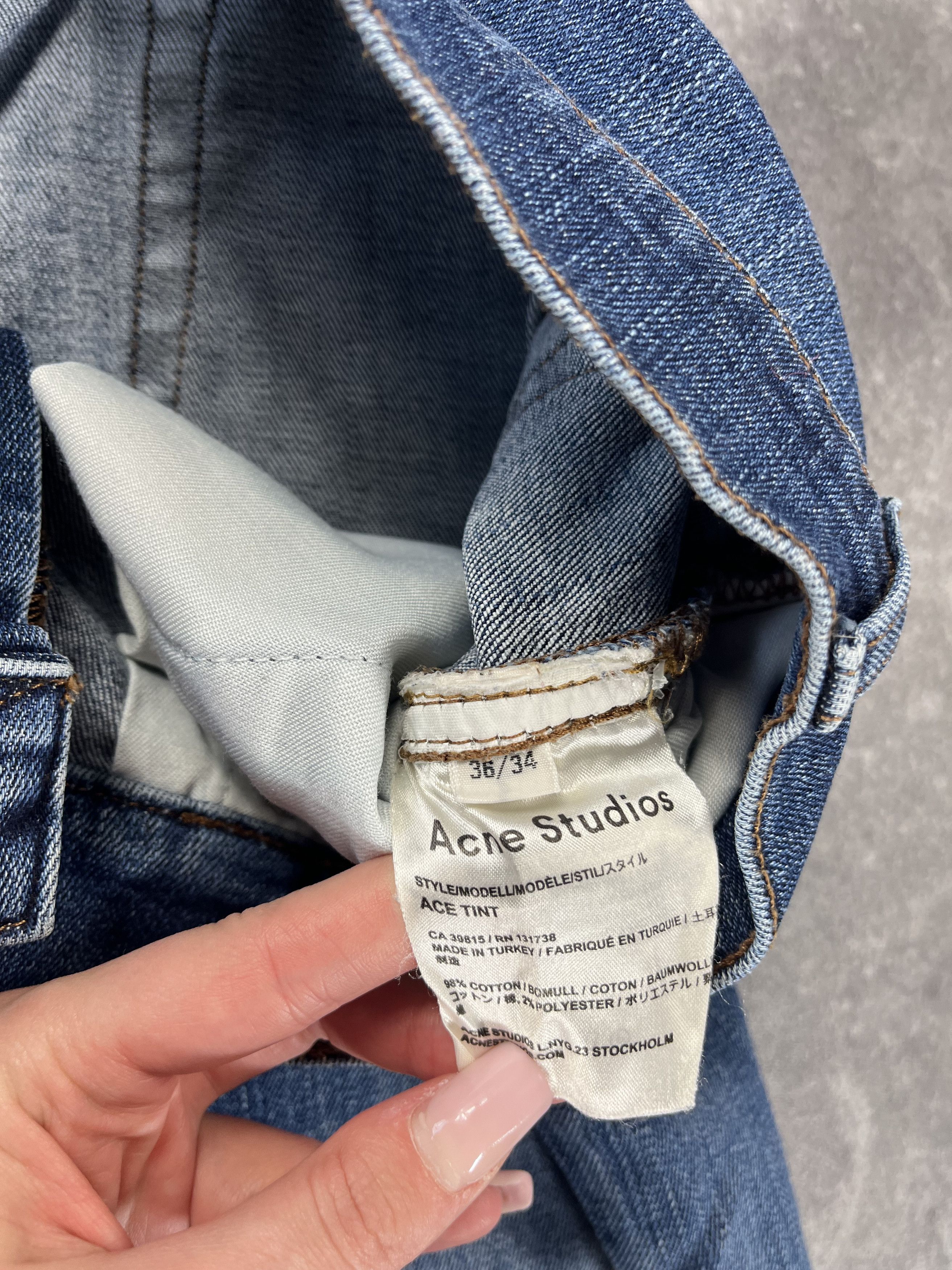 Acne Studios Acne Studios Ace Tint Archive Denim Pants Jeans 00s Size US 34 / EU 50 - 8 Thumbnail