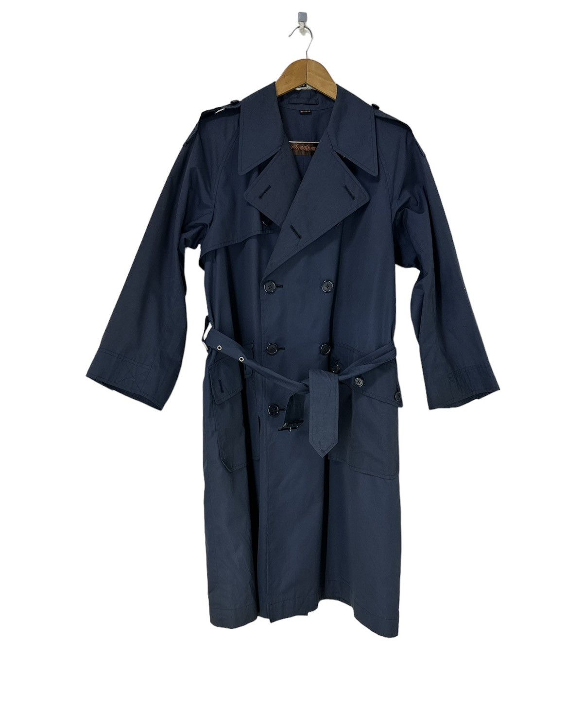 Yves saint laurent Trench Coat Jacket Design Navy Color