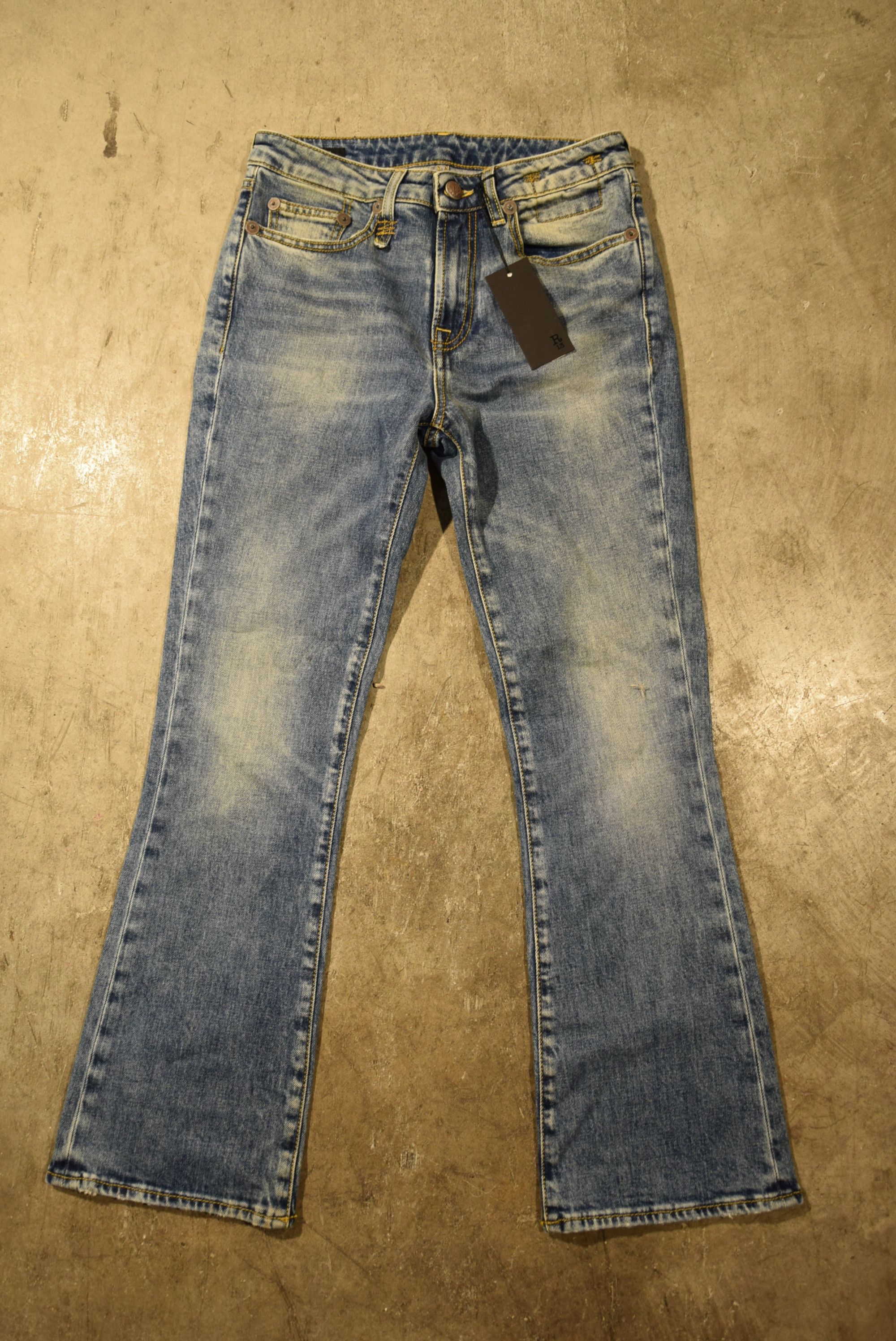 image of R13 Kick Fit Jeans in Blue, Women's (Size 24)