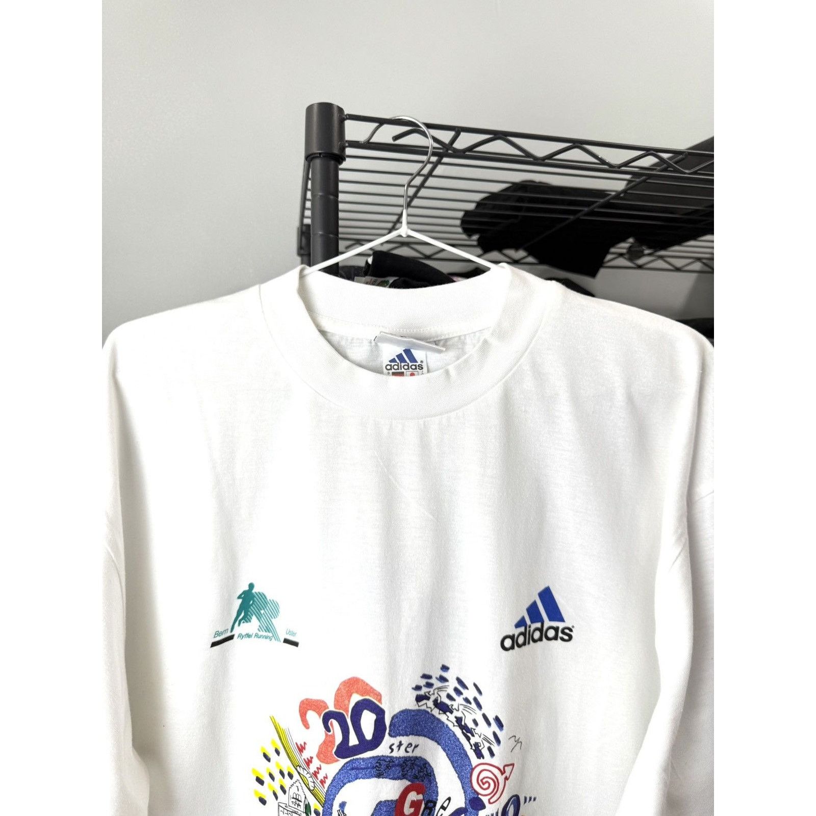Adidas 💥Rare! Vintage 90’s Adidas Marathon T Shirt Retro Size US M / EU 48-50 / 2 - 4 Thumbnail
