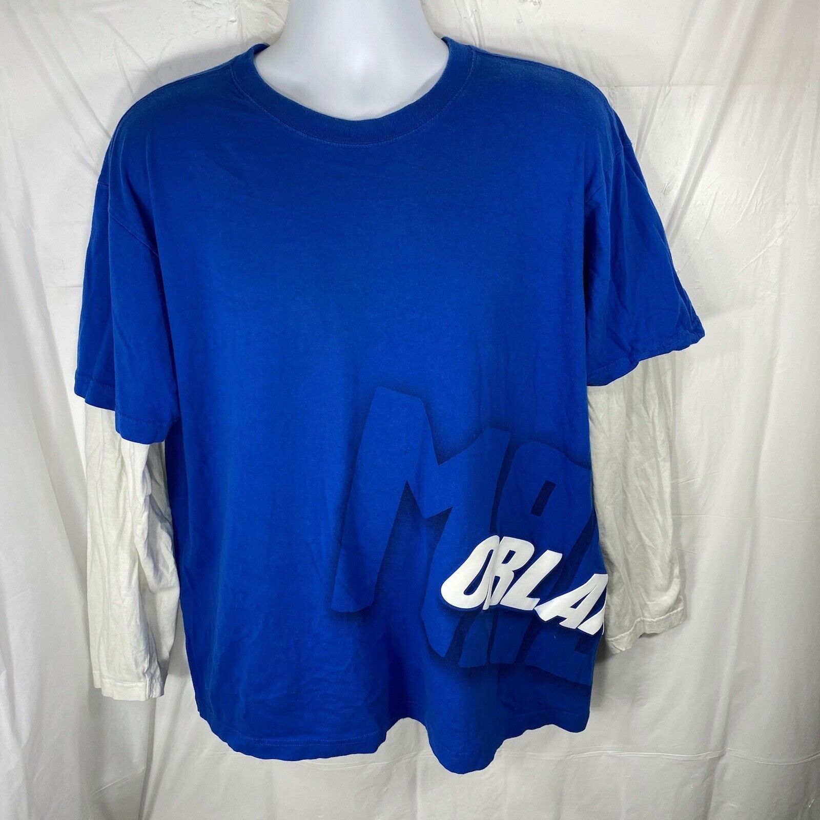 NBA UNK Orlando Magic Blue & White Basketball Graphic T Shirt Size US XL / EU 56 / 4 - 1 Thumbnail