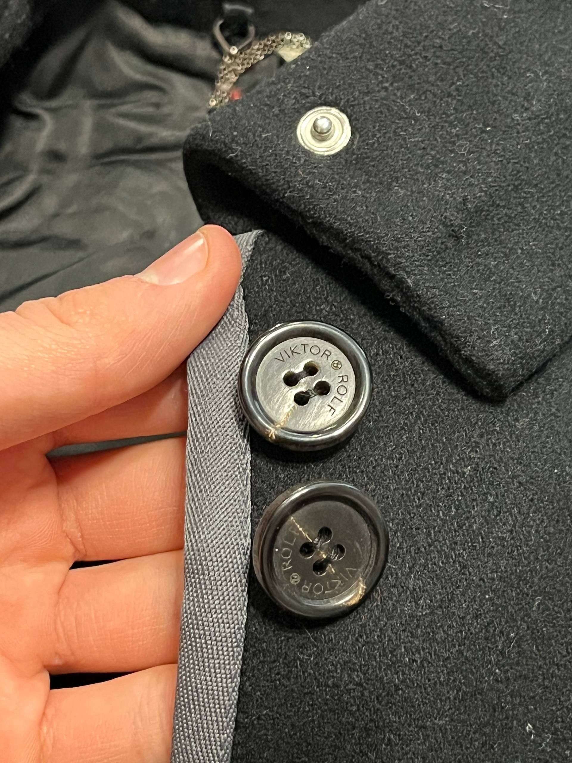 Viktor & Rolf Rare Viktor & Rolf Oversized Short Sleeve Wool Coat Jacket Size M / US 6-8 / IT 42-44 - 9 Thumbnail