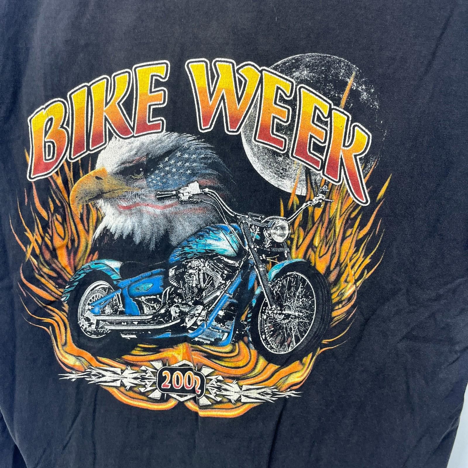 Harley Davidson Vintage Harley Bike Week Eagle Flames T-Shirt XL Size US XL / EU 56 / 4 - 3 Thumbnail