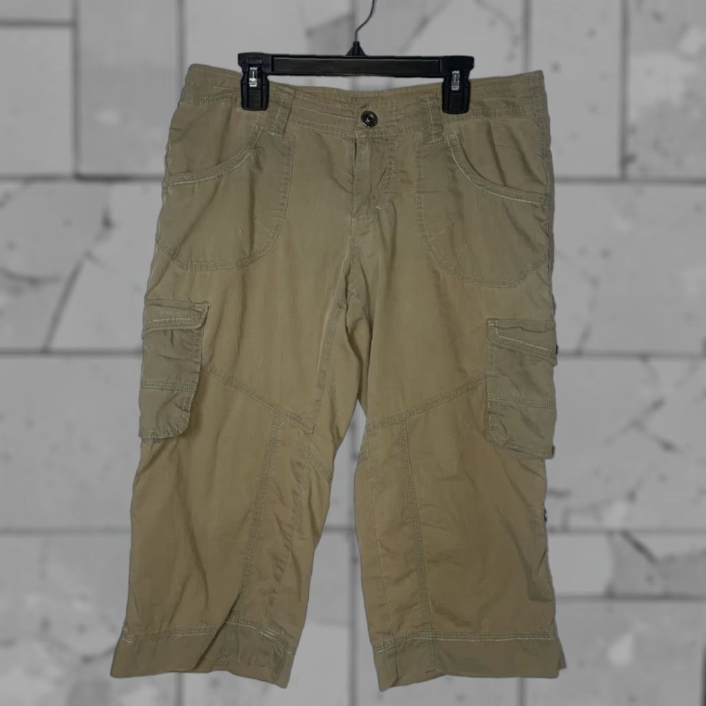 Vintage VINTAGE Kuhl Hiking Cargo Shorts Capris Womens Size 4 Green Outdoor Activewear Size 27" / US 4 / IT 40 - 1 Thumbnail