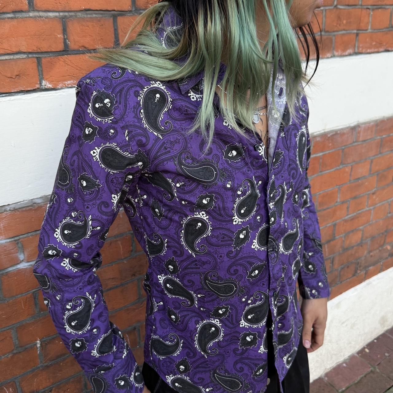 Tornado Mart y2k tornado mart ppfm skull paisley tee purple Size US S / EU 44-46 / 1 - 3 Thumbnail