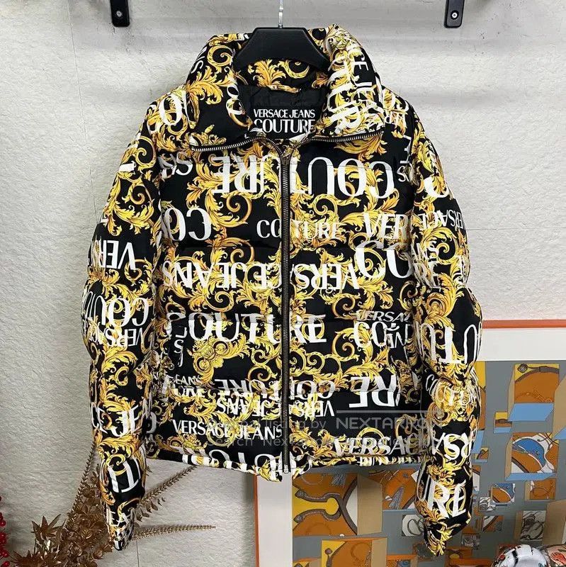 Versace Versace Black and Gold Puffer Jacket . Size US M / EU 48-50 / 2 - 1 Thumbnail