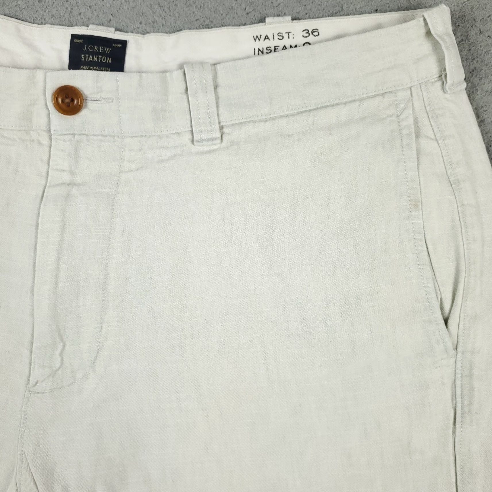 J.Crew VINTAGE J.CREW Shorts Mens Waist 36 Gray Chino Flat Front Casual Formal Workwear Size US 36 / EU 52 - 3 Thumbnail