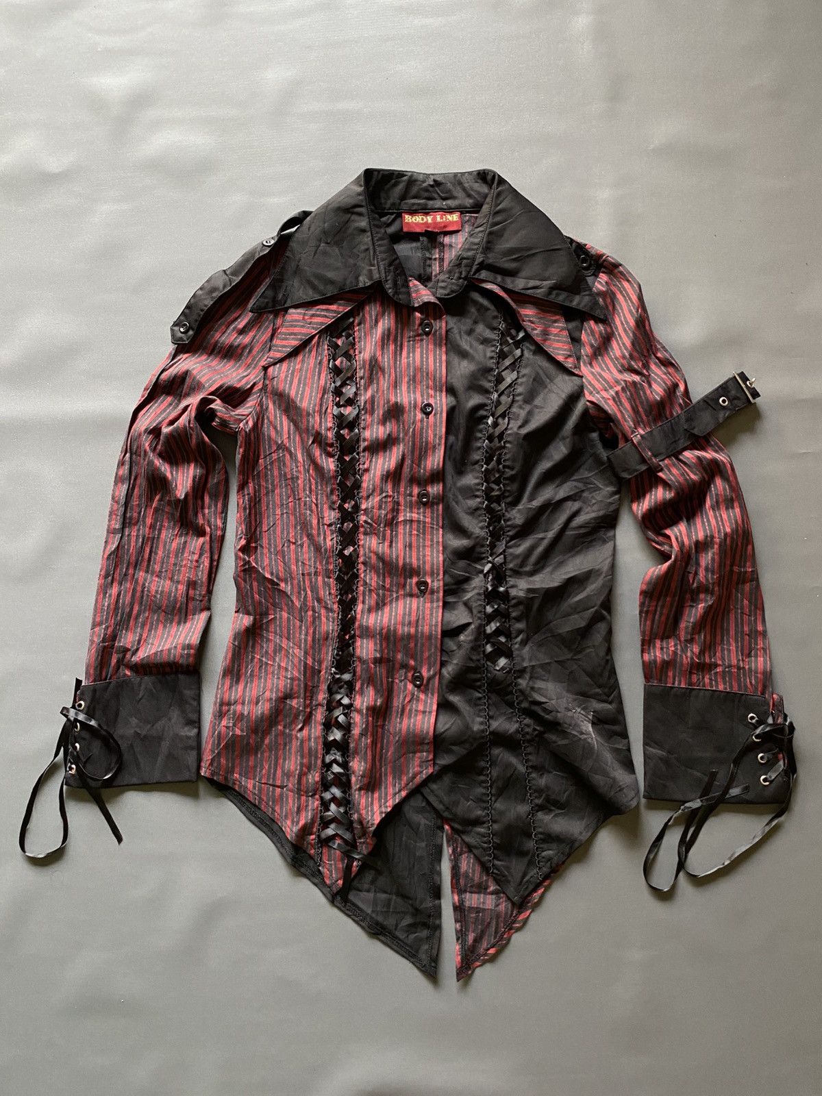 Japanese Brand Body Line Gothic Bondage Shirt Size M / US 6-8 / IT 42-44 - 1 Thumbnail
