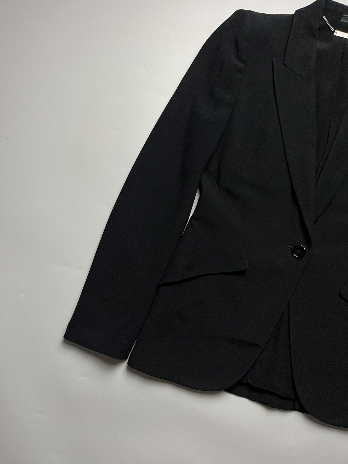 Alexander McQueen Alexander McQueen 2016 Leaf Crepe Single-Breasted Blazer Size L / US 10 / IT 46 - 5 Thumbnail