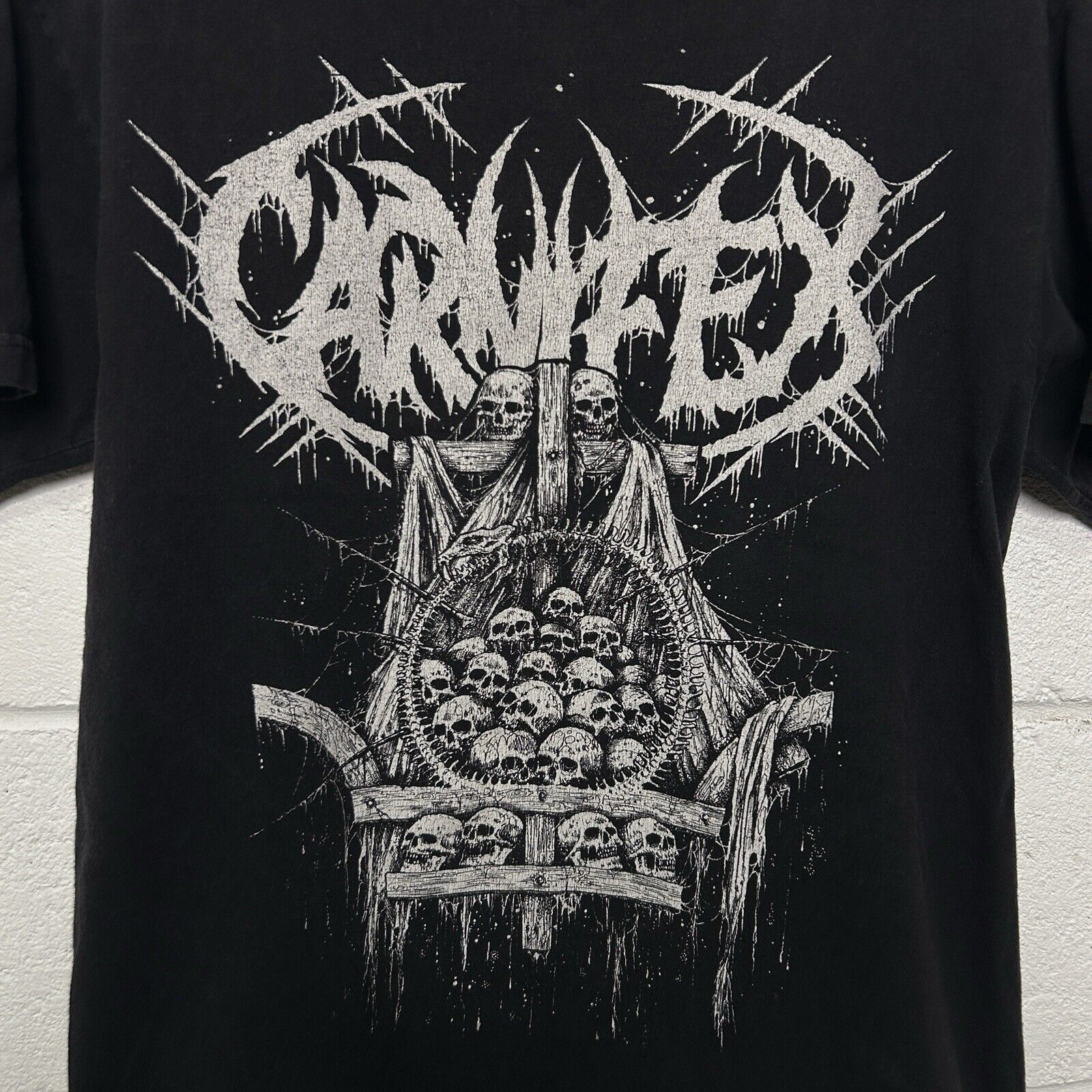 Fruit Of The Loom Carnifex Die Without Hope 2014 Skulls Y2K Deathcore Size US M / EU 48-50 / 2 - 3 Thumbnail