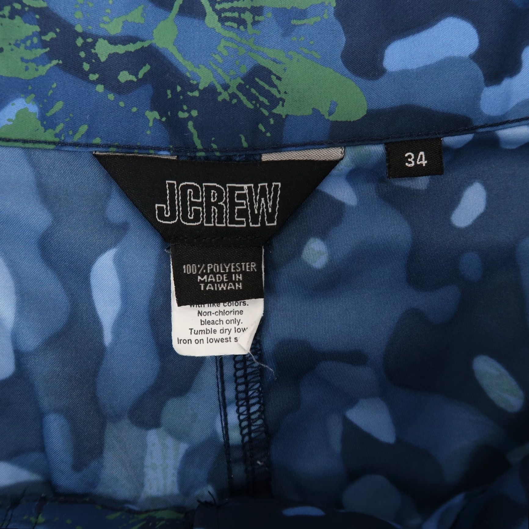 J.Crew J.Crew Cargo Board Shorts Mens 34 Blue Floral Camo Size US 34 / EU 50 - 6 Thumbnail