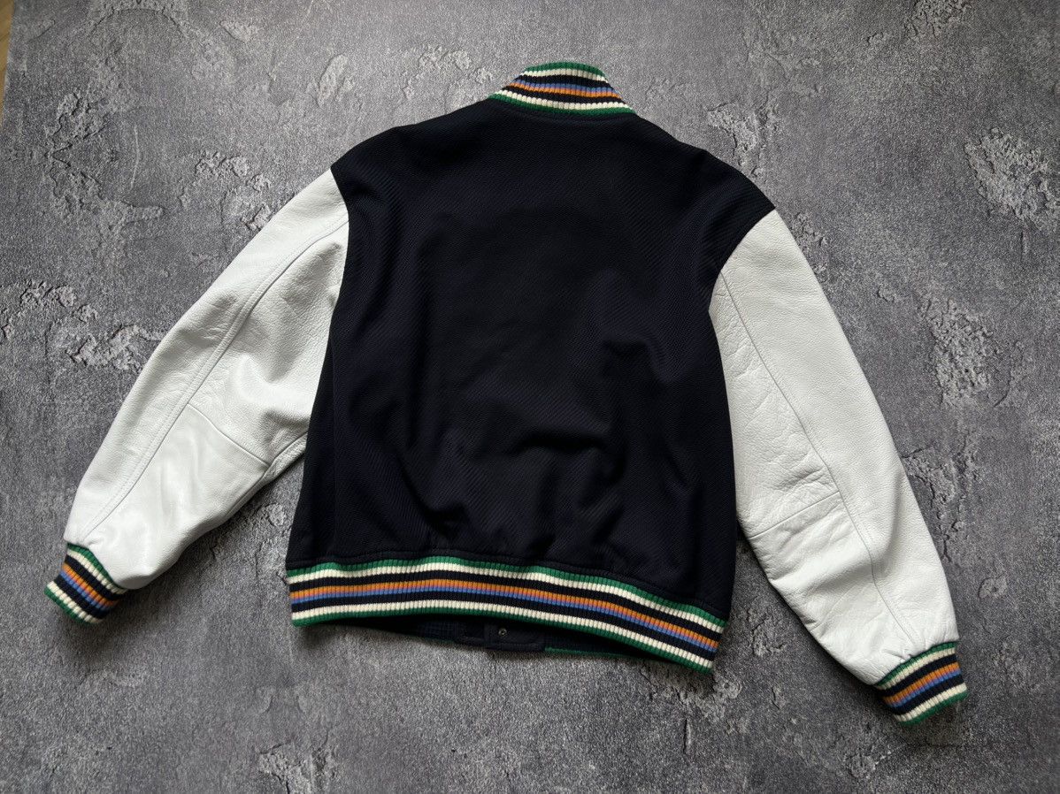 Tommy Hilfiger × Tommy Jeans × Vintage Vintage Tommy (Hilfiger) Varsity Jacket Leather Sleeves Size US L / EU 52-54 / 3 - 8 Thumbnail