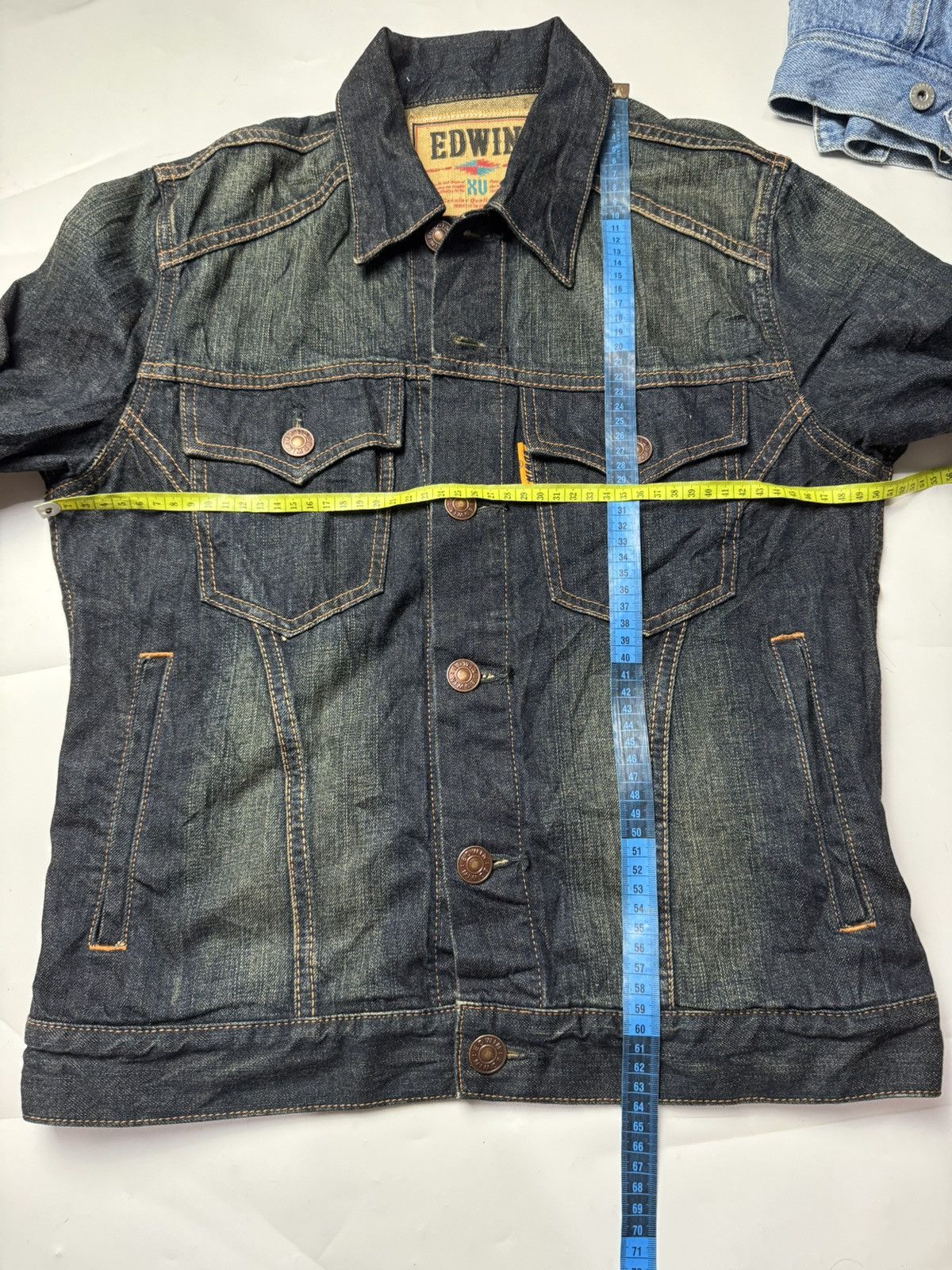 Edwin × Japanese Brand × RRL Ralph Lauren Edwin Buckle Back Denim Jacket lgb style Size US M / EU 48-50 / 2 - 10 Thumbnail