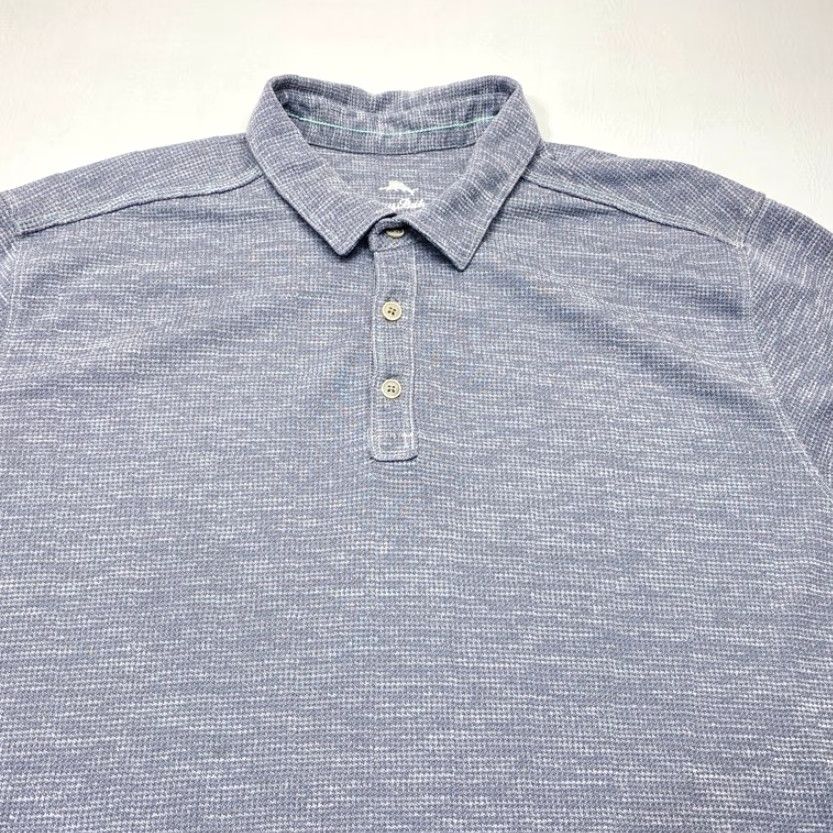Tommy Bahama Tommy Bahama Shirt Mens XL Gray Heather Polo Golf Casual Embroidered 8573 Size US XL / EU 56 / 4 - 3 Thumbnail