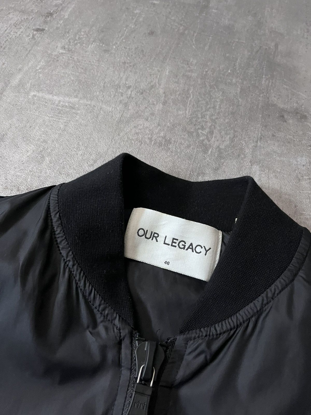 Our Legacy Our Legacy S/S 16 Silky Black nylon jacket big zipper Size US M / EU 48-50 / 2 - 7 Thumbnail