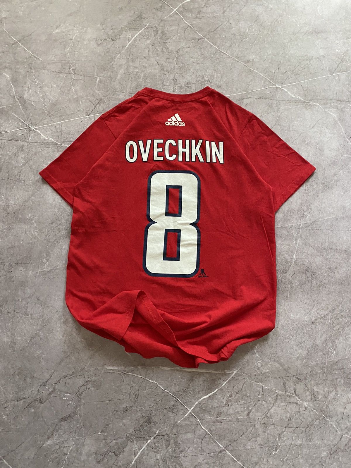 Adidas × Vintage 2018 Adidas NHL Washington Capitals Alex Ovechkin 8 T-Shirt Size US M / EU 48-50 / 2 - 5 Thumbnail