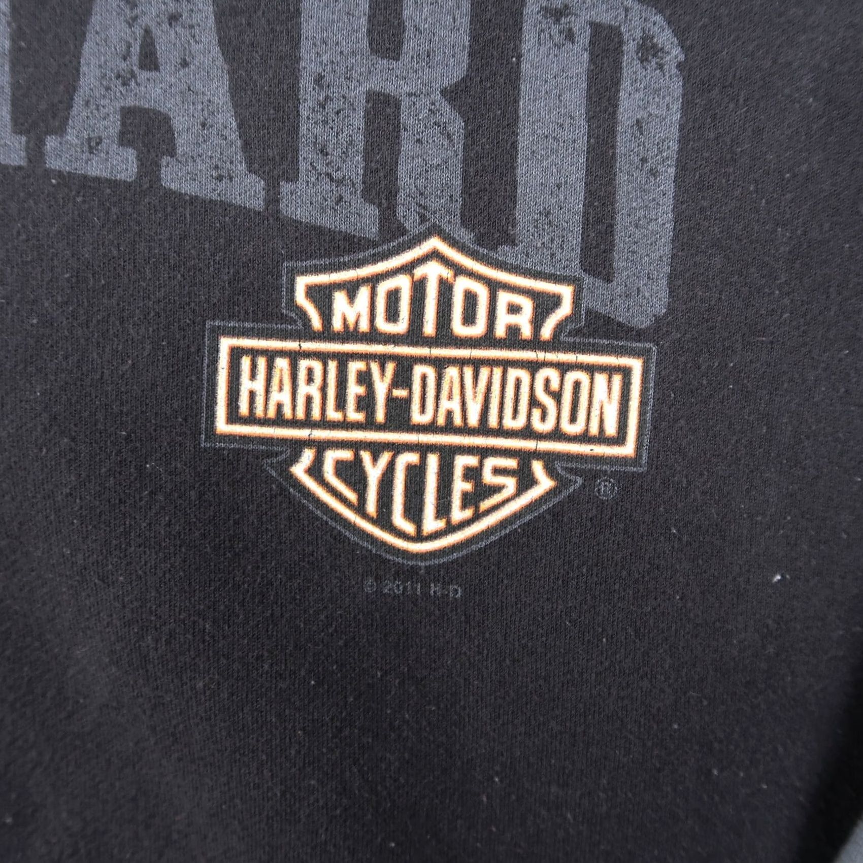 Harley Davidson Vintage Harley-Davidson Jacket Mens L Black Full Zip Skull Graphic Print Y2K Size US L / EU 52-54 / 3 - 4 Thumbnail