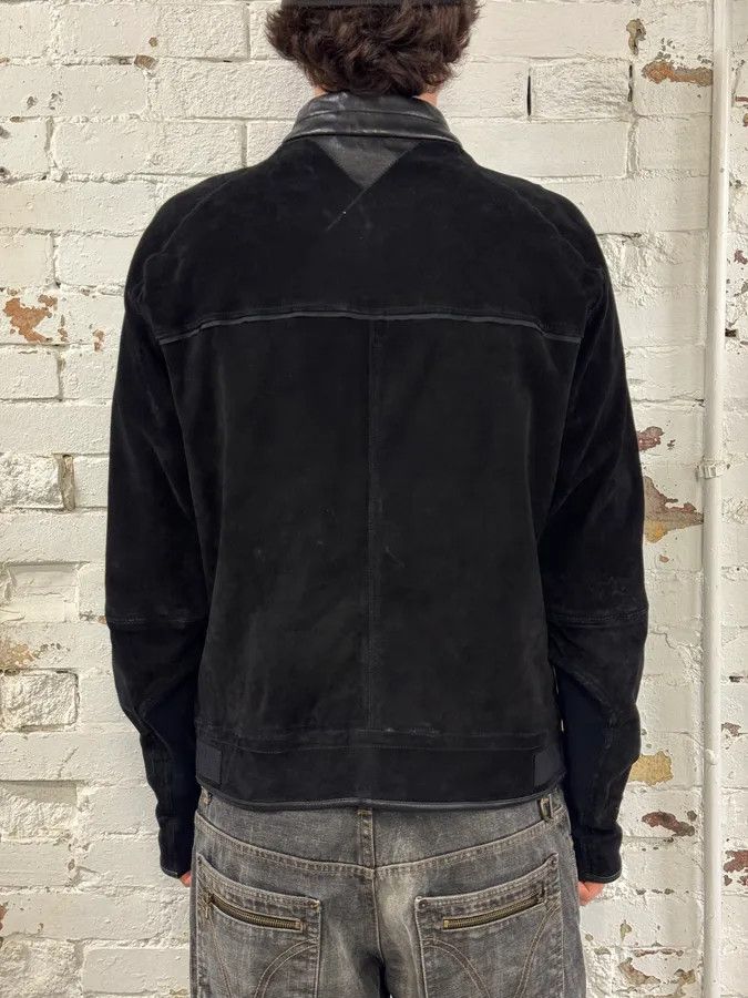Yves Saint Laurent AW2004 Yves Saint Laurent Black Suede Leather Jacket by Stefano Pilati Size US L / EU 52-54 / 3 - 3 Thumbnail