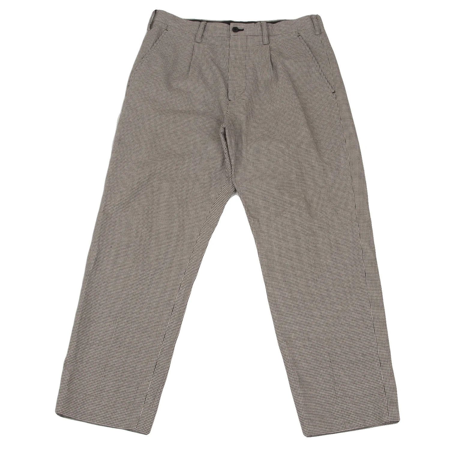 Yohji Yamamoto Yohji Yamamoto Black Houndstooth Stack Pants Size US 32 / EU 48 - 1 Thumbnail