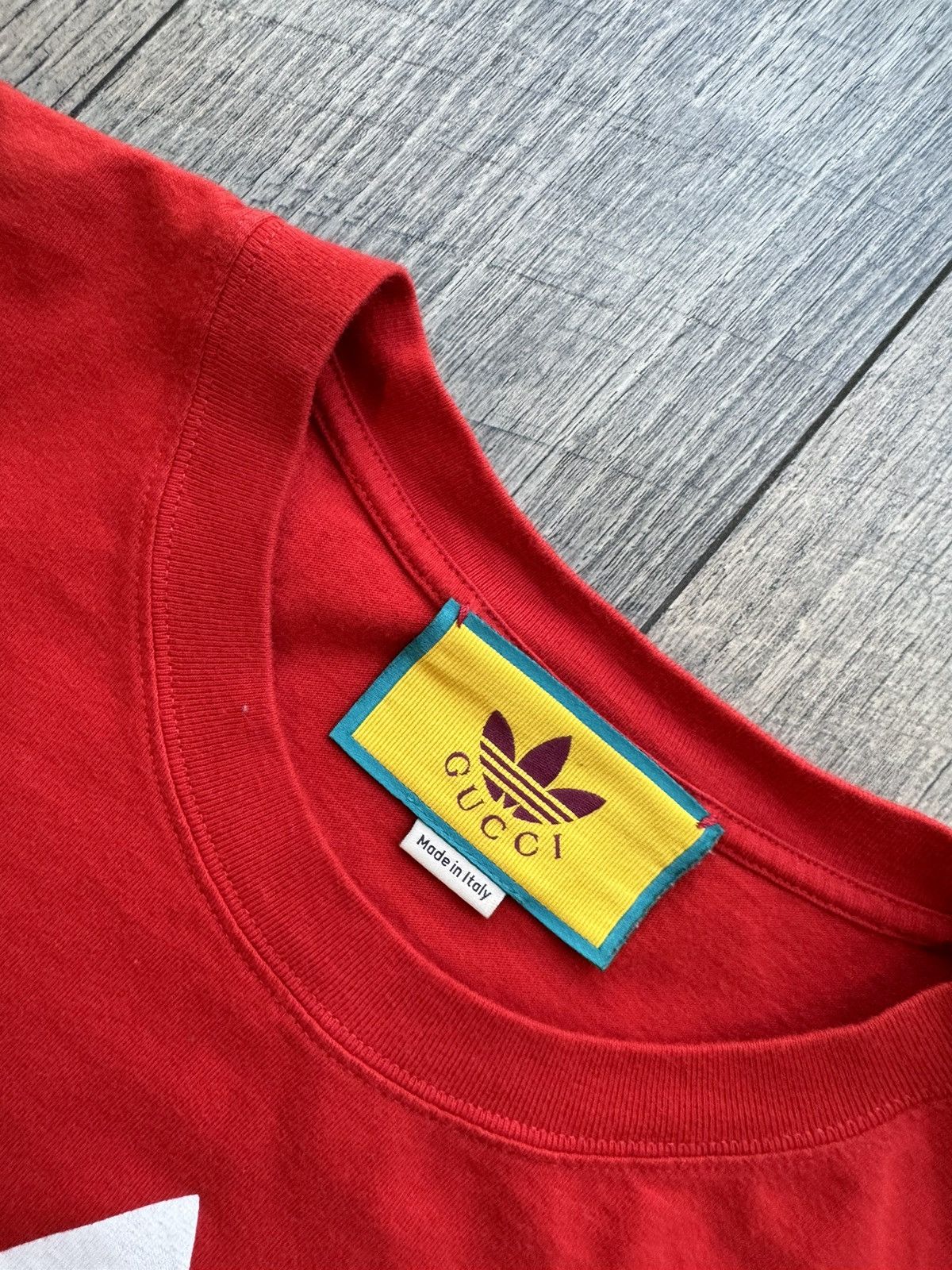 Adidas × Gucci Gucci x Adidas Logo Tee Speculum Majus Tee - Small Size US S / EU 44-46 / 1 - 4 Thumbnail