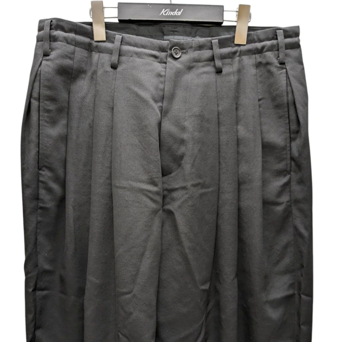 Yohji Yamamoto Yohji Yamamoto pour homme 24AW Wool/8 strands/Tuck pants Size US 36 / EU 52 - 2 Thumbnail