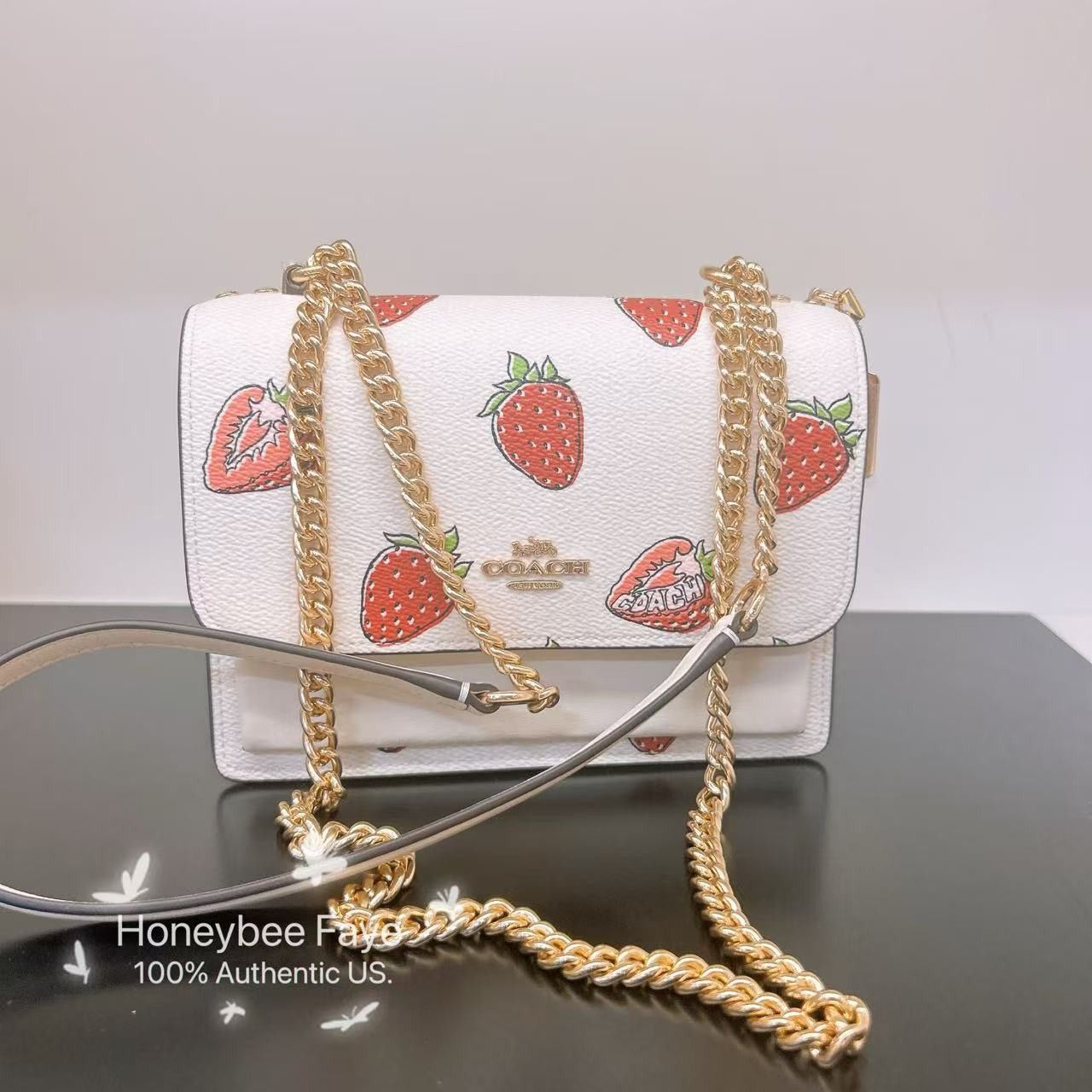 Coach Mini Klare Crossbody Bag With Strawberry Print CAP94 Size ONE SIZE - 2 Thumbnail
