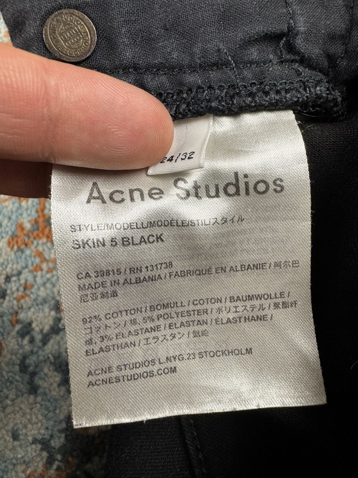 Acne Studios × Designer × Vintage Vintage y2k Acne Studios super skinny slim fit denim jeans Size 24" / US 00 / IT 34 - 9 Thumbnail