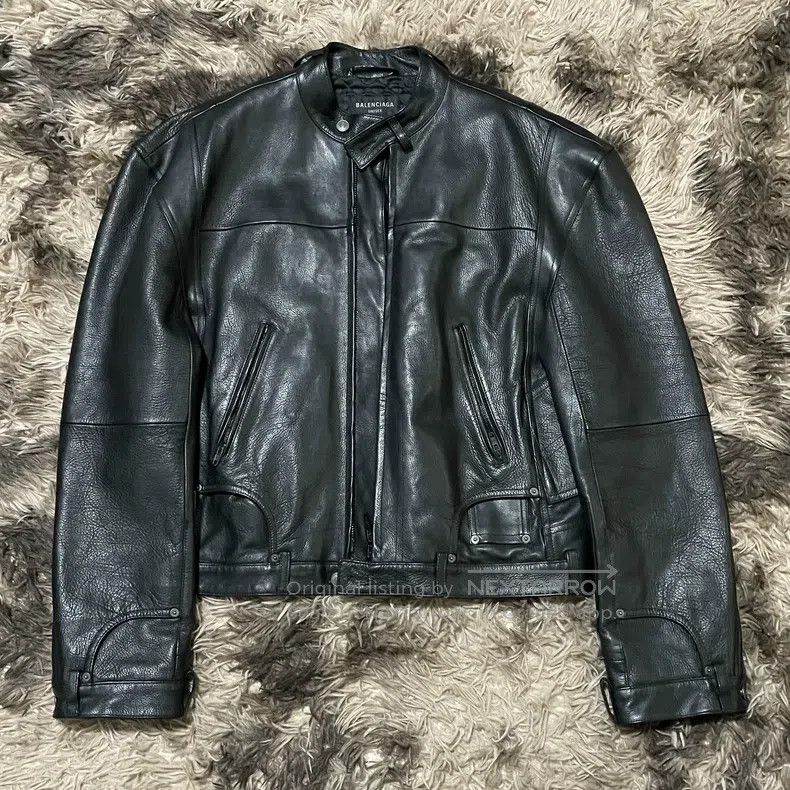 Balenciaga Balenciaga Inverted biker leather jacket Size US M / EU 48-50 / 2 - 1 Thumbnail